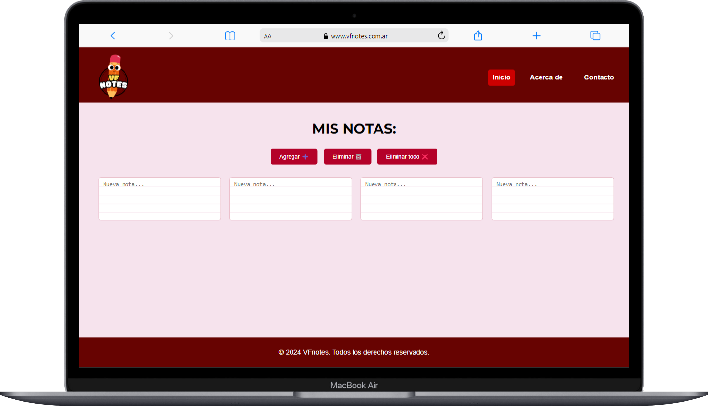VFnotes Screenshot 1